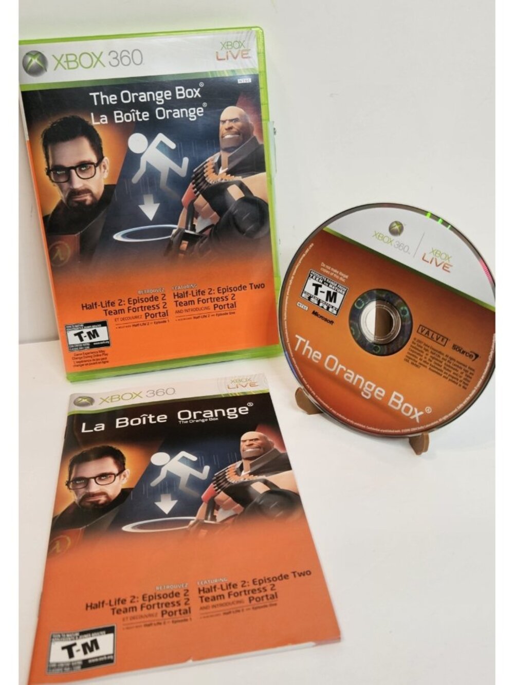 The Orange Box Half Life 2 Team Fortress Portal Xbox 360 Cib Complete In Box